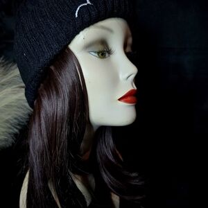 Elegant Black Hat Wig